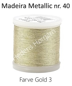 Madeira Metallic nr. 40 farve Gold 3